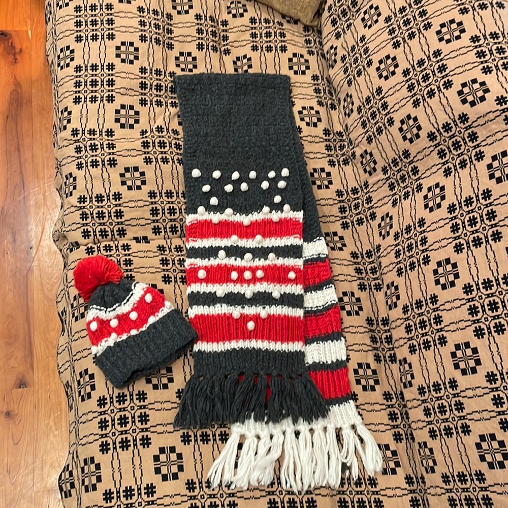 J. Crew Matching Knit Scarf and Hat - Picture 3 of 5